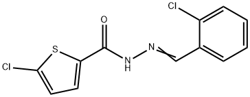 5-chloro-N'-(2-chlorobenzylidene)-2-thiophenecarbohydrazide Struktur