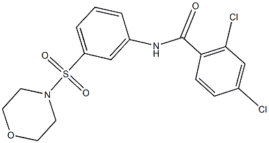 2,4-dichloro-N-[3-(4-morpholinylsulfonyl)phenyl]benzamide Struktur