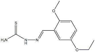 5-ethoxy-2-methoxybenzaldehyde thiosemicarbazone Struktur