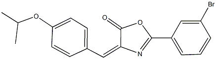 2-(3-bromophenyl)-4-(4-isopropoxybenzylidene)-1,3-oxazol-5(4H)-one Struktur