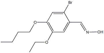 2-bromo-4-butoxy-5-ethoxybenzaldehyde oxime Struktur