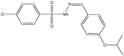 4-chloro-N'-(4-isopropoxybenzylidene)benzenesulfonohydrazide Struktur