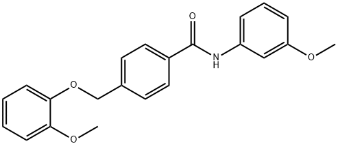 4-[(2-methoxyphenoxy)methyl]-N-(3-methoxyphenyl)benzamide Struktur