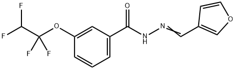 N'-(3-furylmethylene)-3-(1,1,2,2-tetrafluoroethoxy)benzohydrazide Struktur