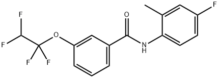 N-(4-fluoro-2-methylphenyl)-3-(1,1,2,2-tetrafluoroethoxy)benzamide Struktur