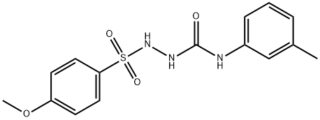 2-[(4-methoxyphenyl)sulfonyl]-N-(3-methylphenyl)hydrazinecarboxamide Struktur