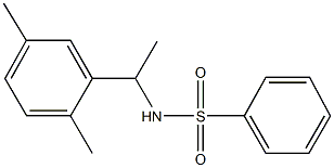 N-[1-(2,5-dimethylphenyl)ethyl]benzenesulfonamide Struktur