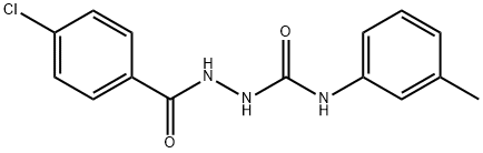 2-(4-chlorobenzoyl)-N-(3-methylphenyl)hydrazinecarboxamide Struktur