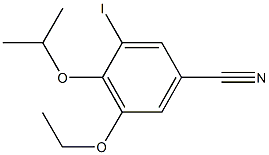 3-ethoxy-5-iodo-4-isopropoxybenzonitrile Struktur