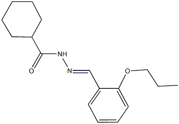 N'-(2-propoxybenzylidene)cyclohexanecarbohydrazide Struktur