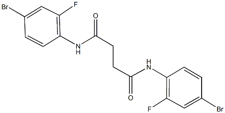 N~1~,N~4~-bis(4-bromo-2-fluorophenyl)succinamide Struktur