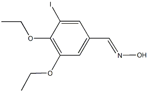 3,4-diethoxy-5-iodobenzaldehyde oxime Struktur