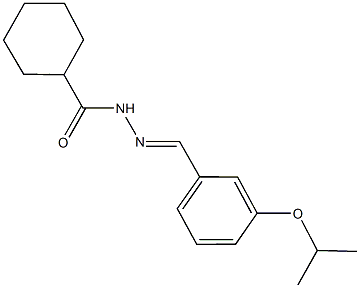 N'-(3-isopropoxybenzylidene)cyclohexanecarbohydrazide Struktur