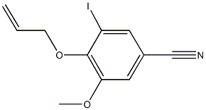 4-(allyloxy)-3-iodo-5-methoxybenzonitrile Struktur