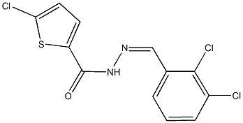 5-chloro-N'-(2,3-dichlorobenzylidene)-2-thiophenecarbohydrazide Struktur