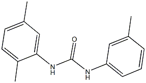 N-(2,5-dimethylphenyl)-N'-(3-methylphenyl)urea Struktur