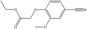 ethyl (4-cyano-2-methoxyphenoxy)acetate Struktur