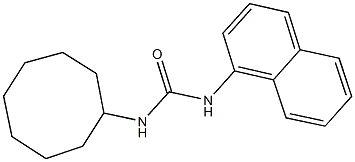 N-cyclooctyl-N'-(1-naphthyl)urea Struktur