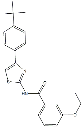 N-[4-(4-tert-butylphenyl)-1,3-thiazol-2-yl]-3-ethoxybenzamide Struktur