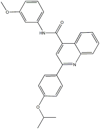 2-(4-isopropoxyphenyl)-N-(3-methoxyphenyl)quinoline-4-carboxamide Struktur