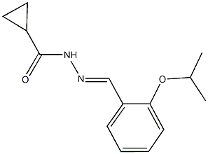 N'-(2-isopropoxybenzylidene)cyclopropanecarbohydrazide Struktur