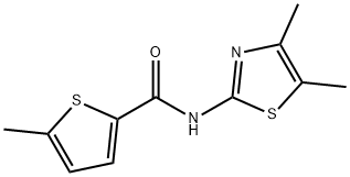 2-Thiophenecarboxamide,N-(4,5-dimethyl-2-thiazolyl)-5-methyl-(9CI) Struktur