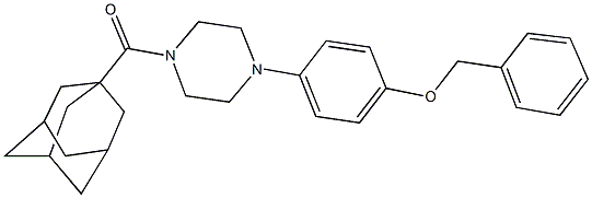 4-[4-(1-adamantylcarbonyl)-1-piperazinyl]phenyl benzyl ether Struktur