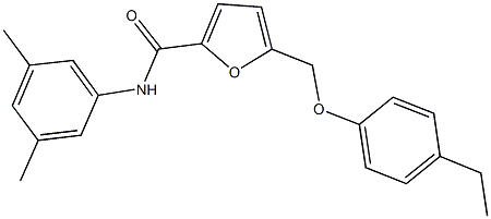 N-(3,5-dimethylphenyl)-5-[(4-ethylphenoxy)methyl]-2-furamide Struktur