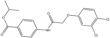 isopropyl 4-{[(3,4-dichlorophenoxy)acetyl]amino}benzoate Struktur