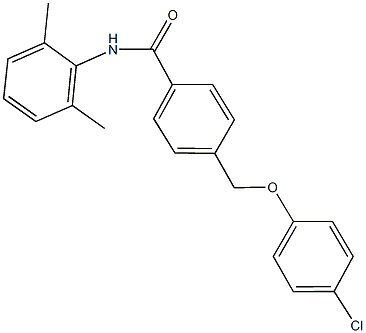 4-[(4-chlorophenoxy)methyl]-N-(2,6-dimethylphenyl)benzamide Struktur