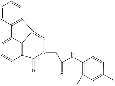 N-mesityl-2-(3-oxoindeno[1,2,3-de]phthalazin-2(3H)-yl)acetamide Struktur