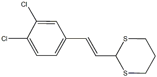 2-[2-(3,4-dichlorophenyl)vinyl]-1,3-dithiane Struktur