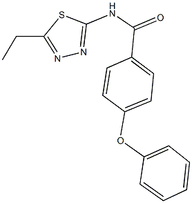 N-(5-ethyl-1,3,4-thiadiazol-2-yl)-4-phenoxybenzamide Struktur