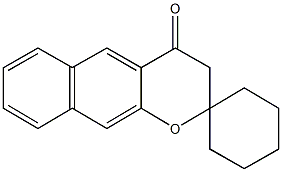 2,3-dihydrospiro(4H-benzo[g]chromene-2,1'-cyclohexane)-4-one Struktur