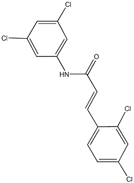 3-(2,4-dichlorophenyl)-N-(3,5-dichlorophenyl)acrylamide Struktur