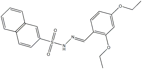 N'-(2,4-diethoxybenzylidene)-2-naphthalenesulfonohydrazide Struktur