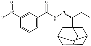 N'-[1-(1-adamantyl)propylidene]-3-nitrobenzohydrazide Struktur