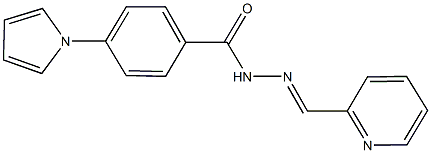 N'-(2-pyridinylmethylene)-4-(1H-pyrrol-1-yl)benzohydrazide Struktur