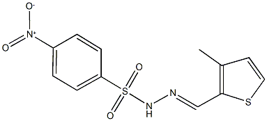 4-nitro-N'-[(3-methyl-2-thienyl)methylene]benzenesulfonohydrazide Struktur