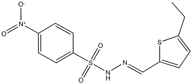 N'-[(5-ethyl-2-thienyl)methylene]-4-nitrobenzenesulfonohydrazide Struktur