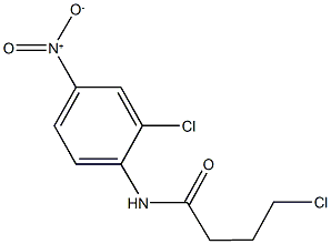 4-chloro-N-{2-chloro-4-nitrophenyl}butanamide Struktur