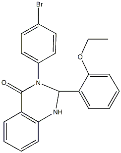 3-(4-bromophenyl)-2-(2-ethoxyphenyl)-2,3-dihydro-4(1H)-quinazolinone Struktur