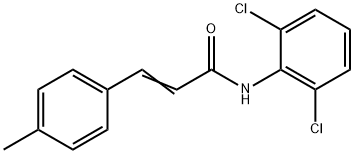 N-(2,6-dichlorophenyl)-3-(4-methylphenyl)acrylamide Struktur