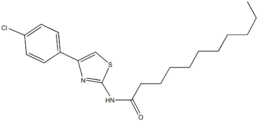 N-[4-(4-chlorophenyl)-1,3-thiazol-2-yl]undecanamide Struktur