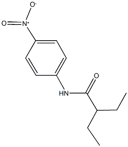 2-ethyl-N-{4-nitrophenyl}butanamide Struktur