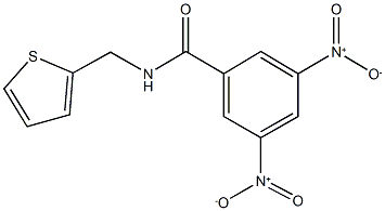 3,5-bisnitro-N-(2-thienylmethyl)benzamide Struktur