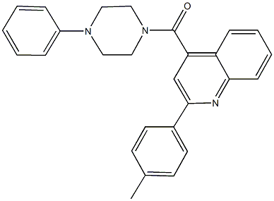 2-(4-methylphenyl)-4-[(4-phenylpiperazin-1-yl)carbonyl]quinoline Struktur