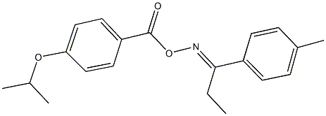 1-(4-methylphenyl)-1-propanone O-(4-isopropoxybenzoyl)oxime Struktur