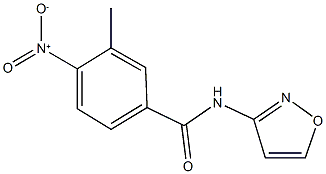 4-nitro-N-(3-isoxazolyl)-3-methylbenzamide Struktur