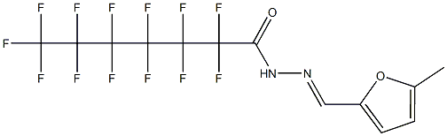 2,2,3,3,4,4,5,5,6,6,7,7,7-tridecafluoro-N'-[(5-methyl-2-furyl)methylene]heptanohydrazide Struktur